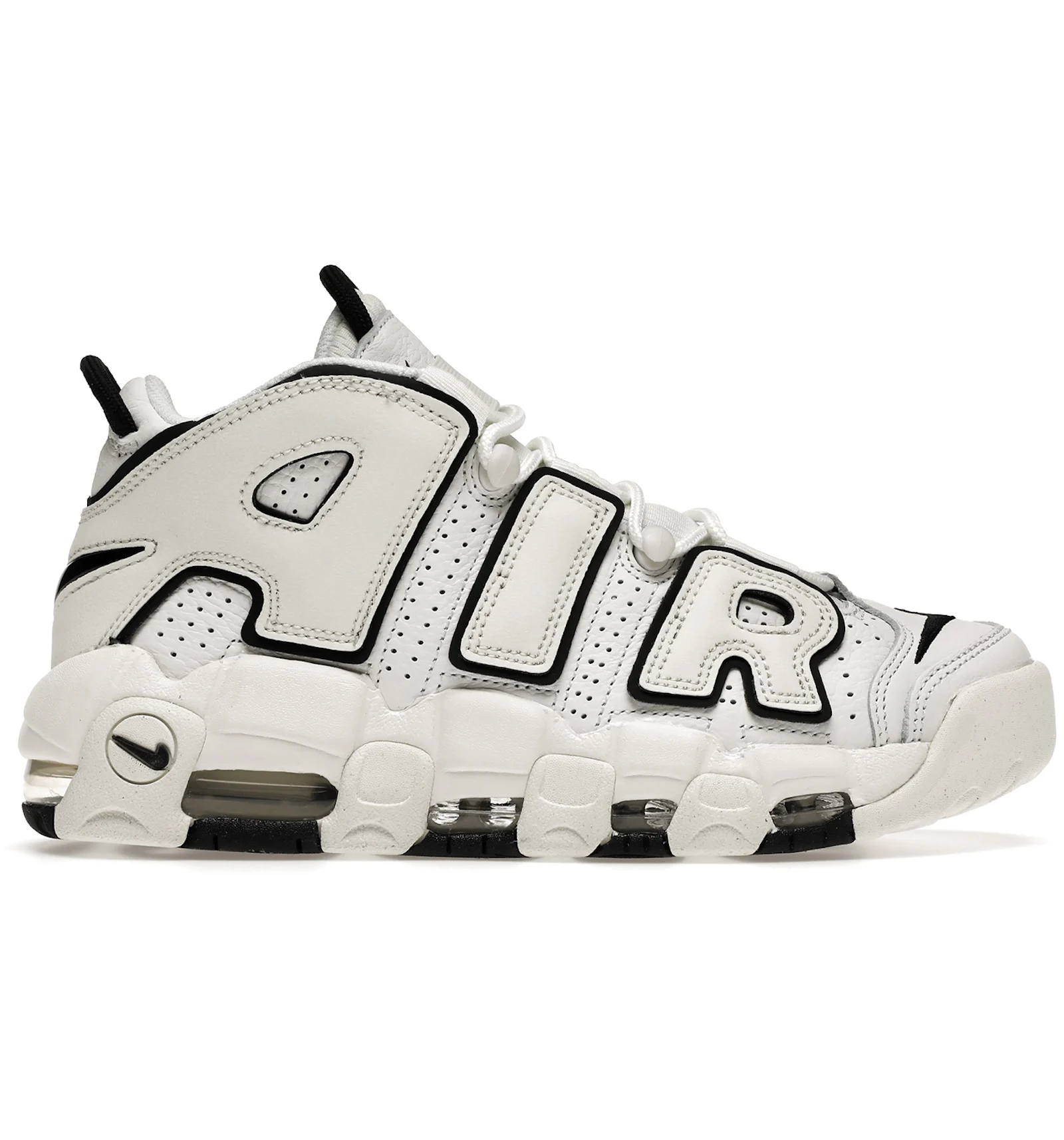 uptempo white black