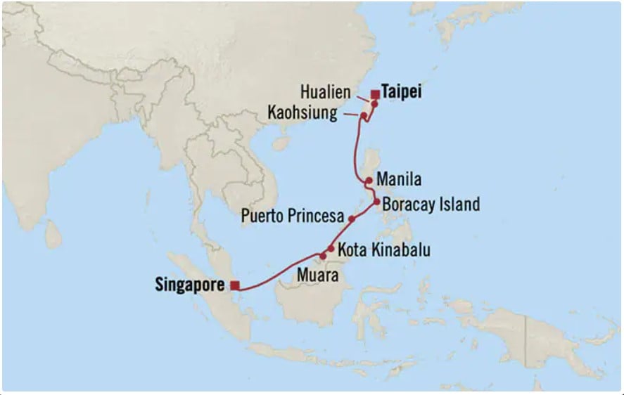 singapore to taipei flight duration