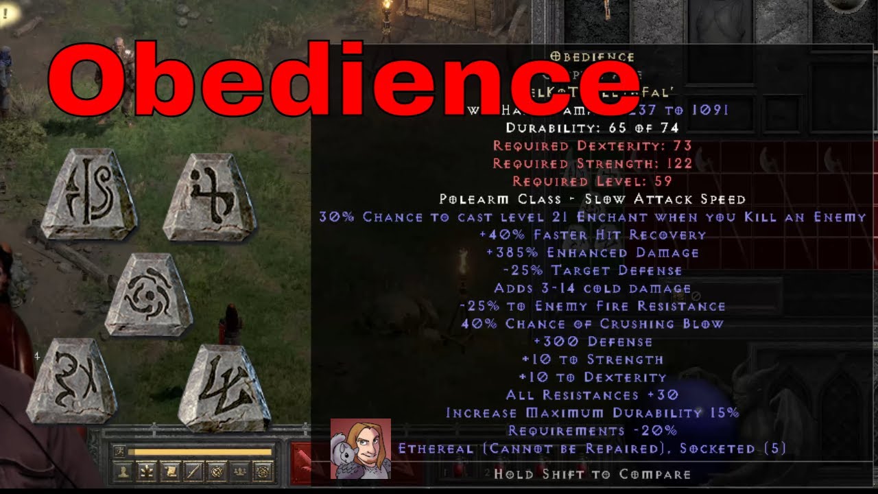 obedience runeword d2