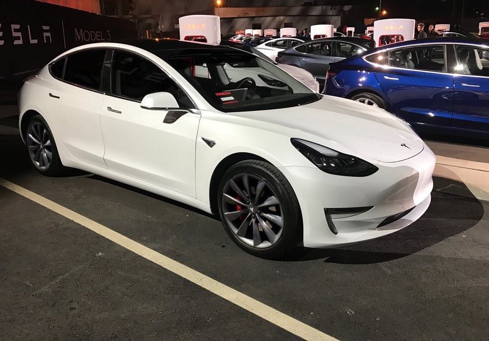 stock tesla model 3