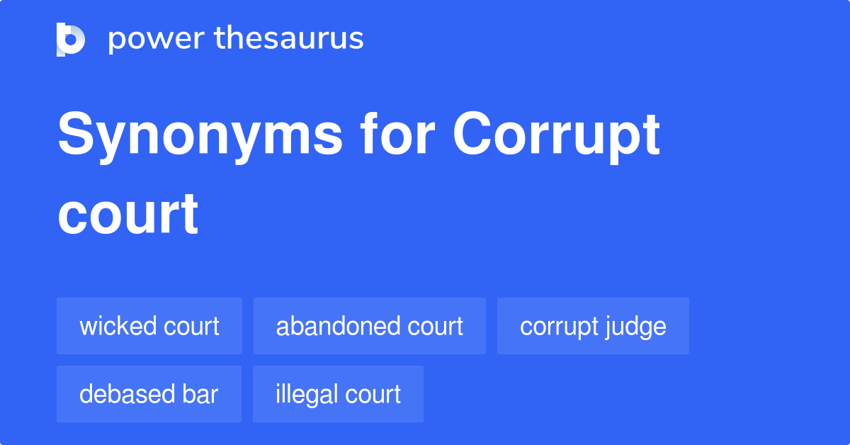 synonym for corruption