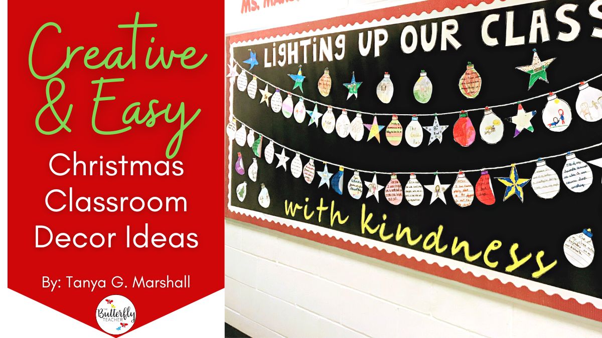 classroom christmas decor