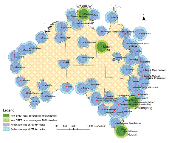 australian weather radars