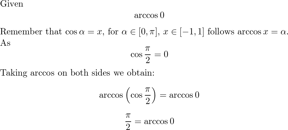 arccos0