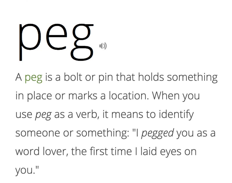 peg urban dictionary