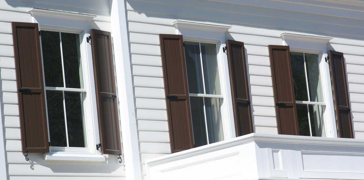 pvc window shutters exterior