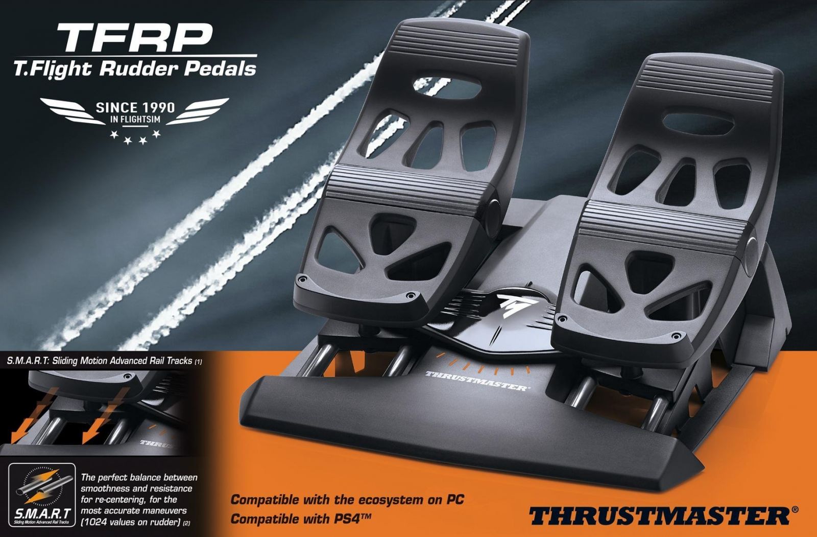 thrustmaster tfrp t flight rudder pedals