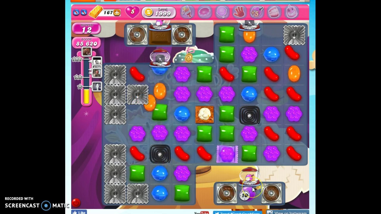 candy crush saga level 1999