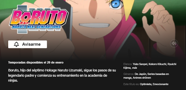 boruto cuando salio