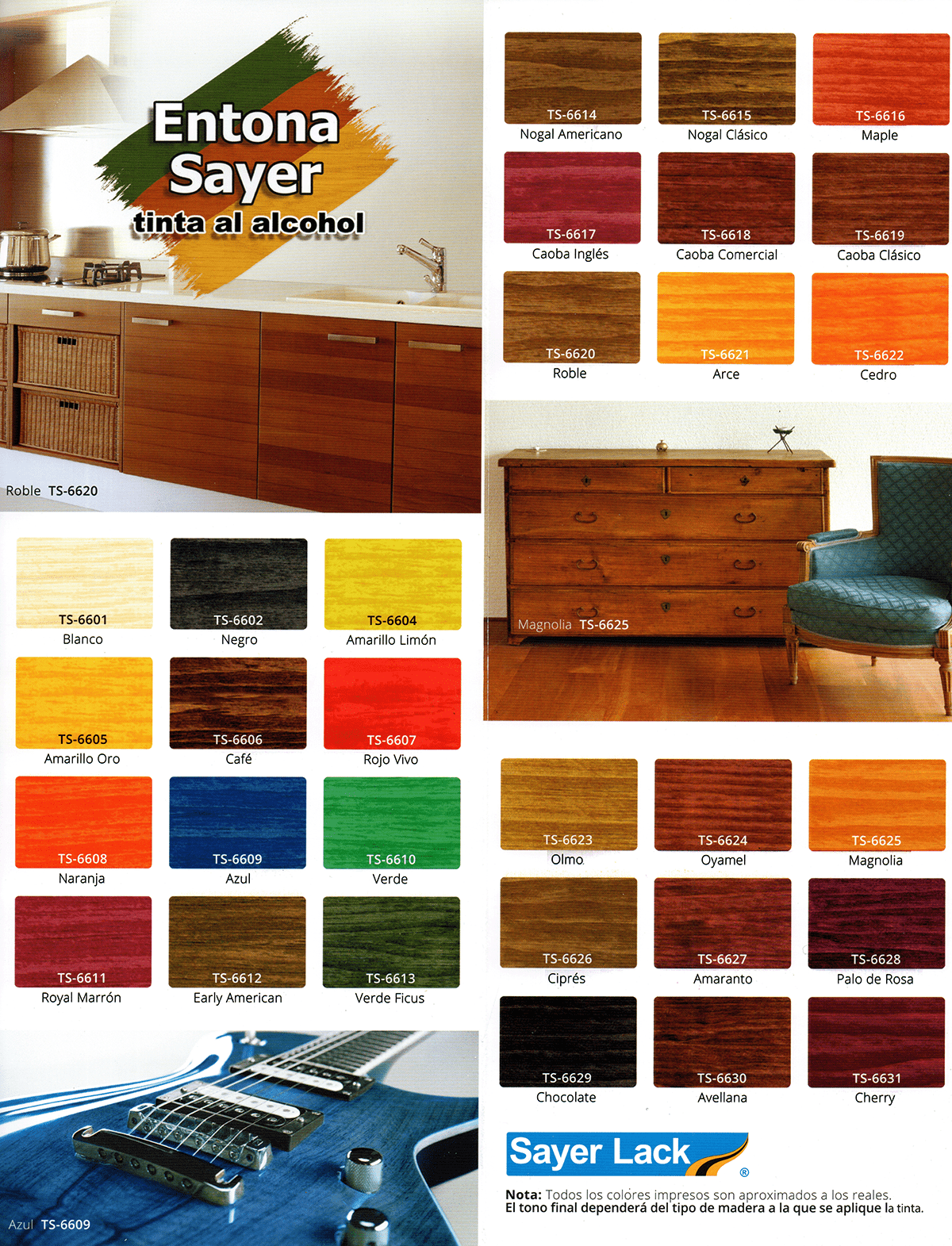 colores de tinta para madera sayer lack