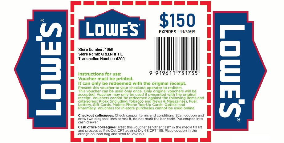 lowes discount coupon code