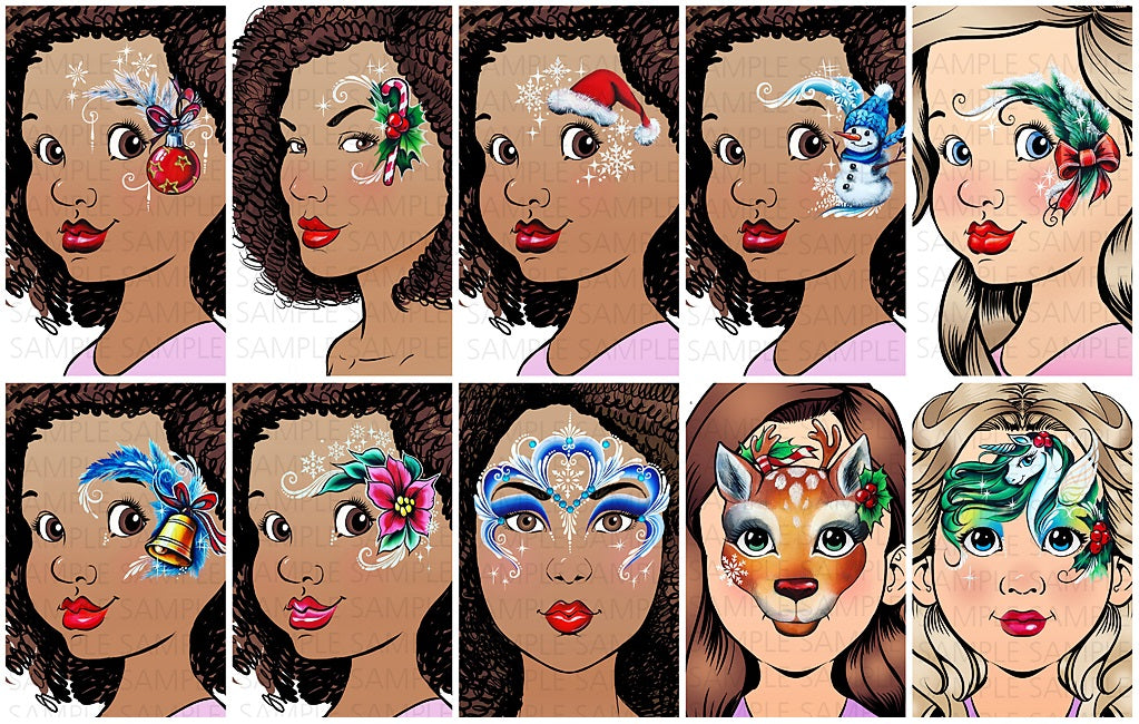 face painting practice boards