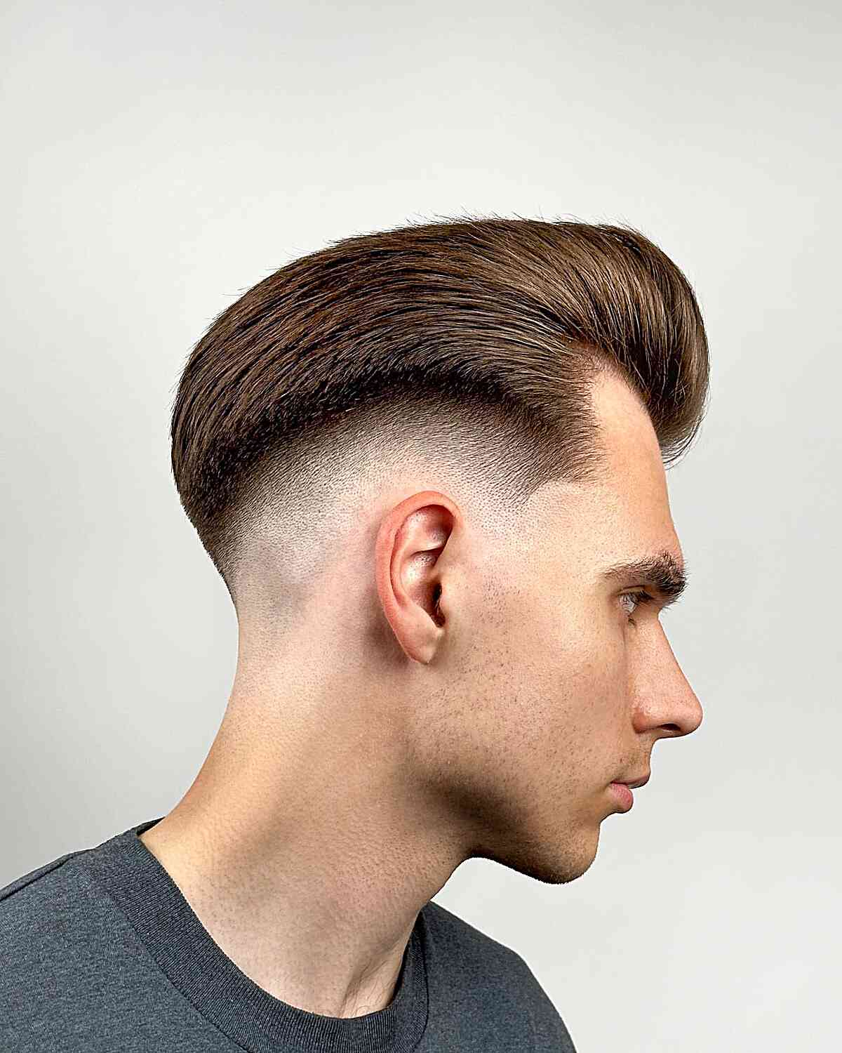 fade pompadour haircut