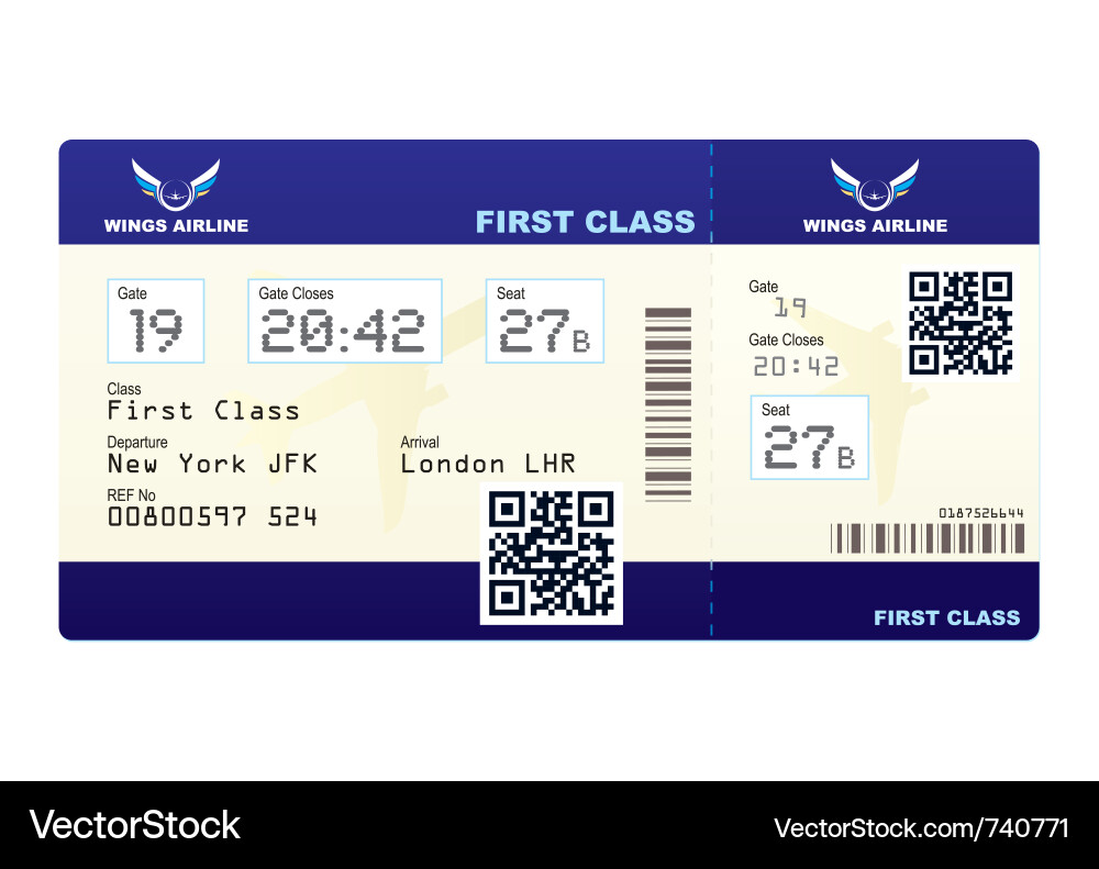 fake plane ticket to new york