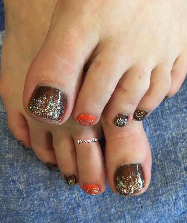 fall toe nail art designs