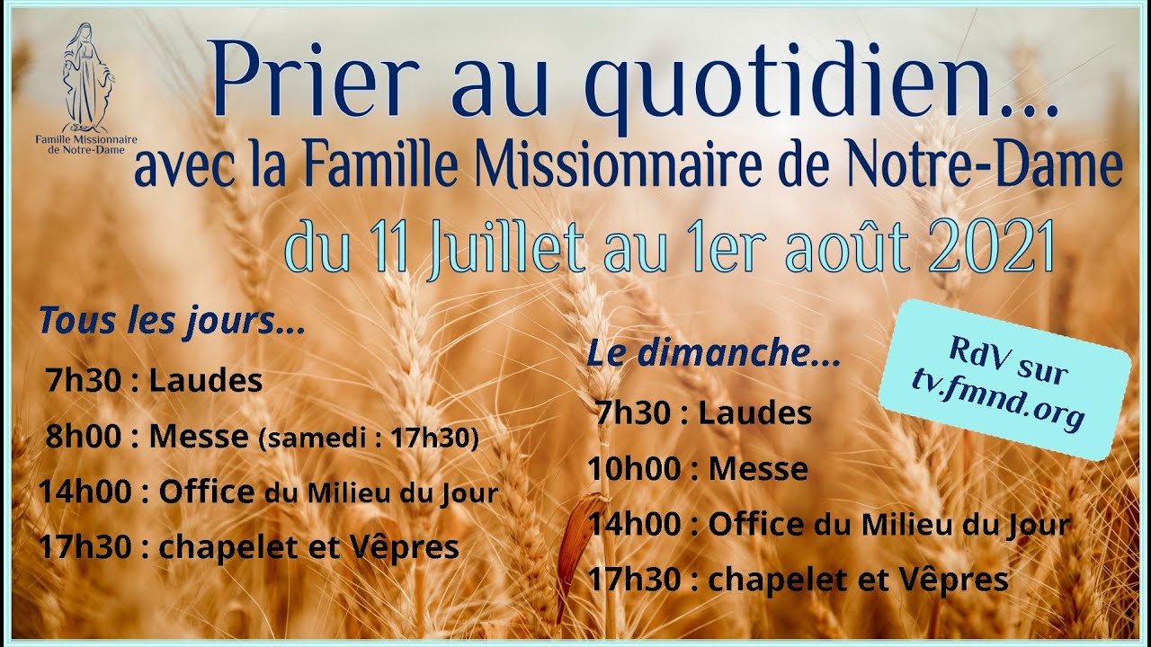 famille missionnaire de notre dame - youtube direct