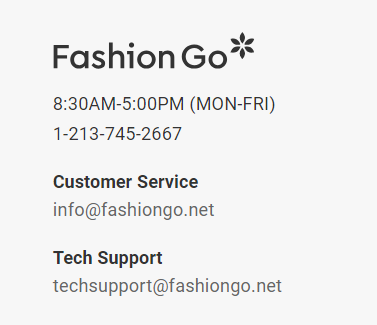 fashiongo customer service