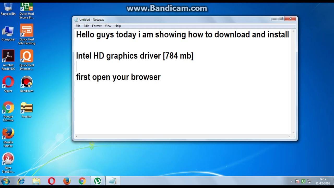 intel hd graphics driver windows 7 32 bit download