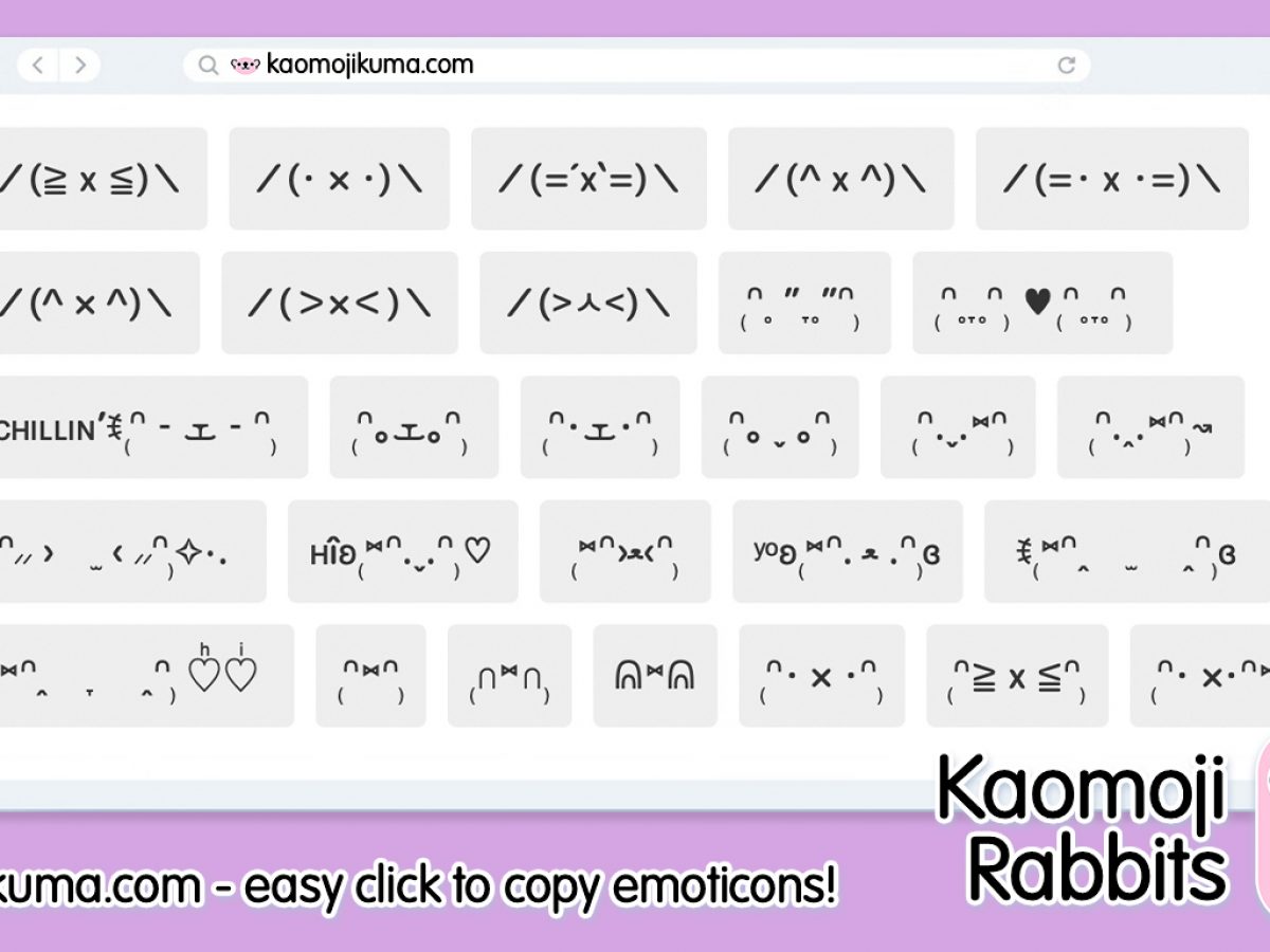 bunny kaomoji