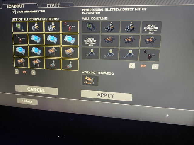 tf2 unique killstreak item