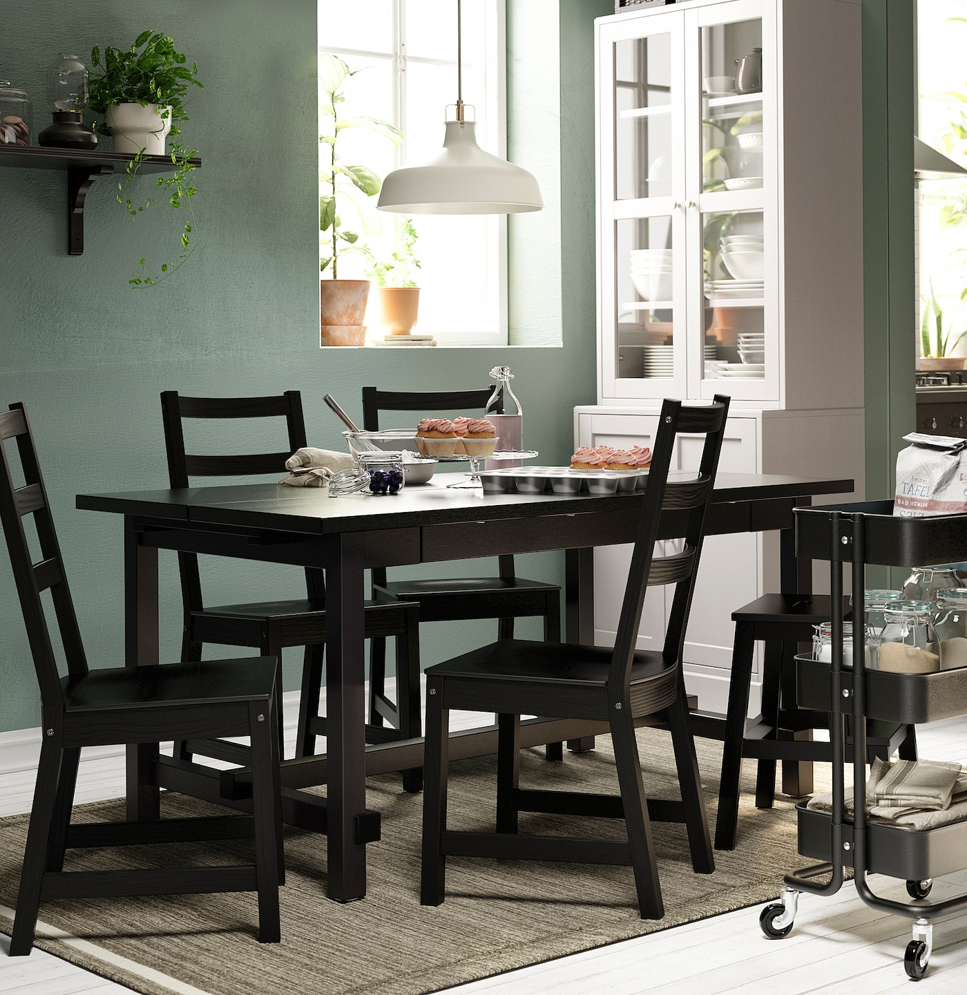 ikea black dinning table