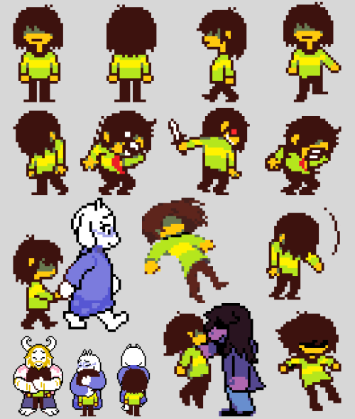 kris deltarune sprite