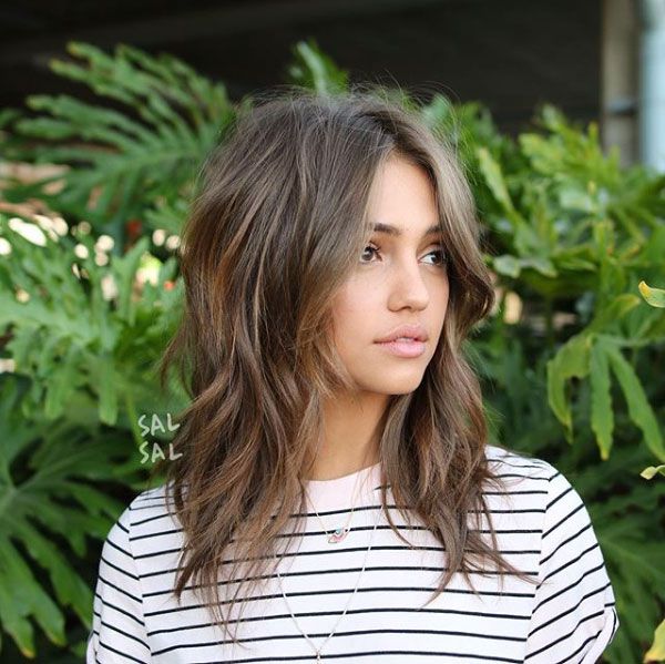 medium length long layered hairstyles