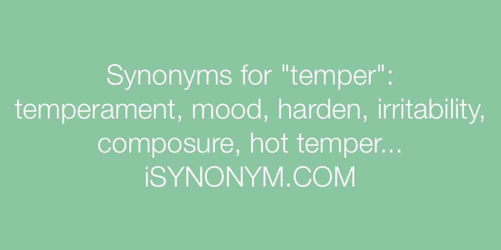 temperament synonym