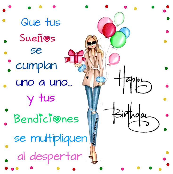 feliz cumpleaños fashion mujer