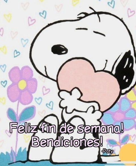 feliz fin de semana snoopy