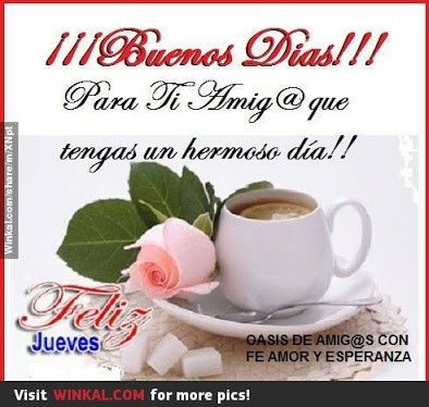 feliz jueves amiga