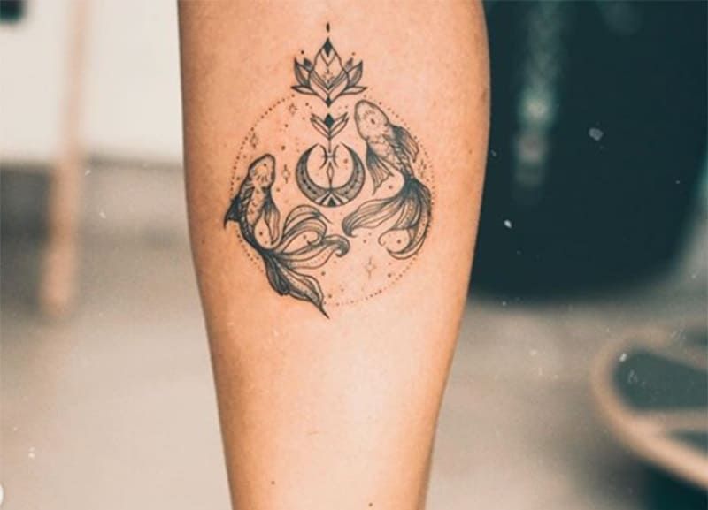 feminine pisces tattoos