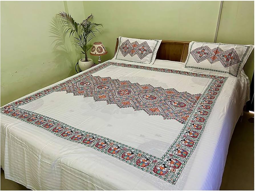 hand painted bed sheet designs