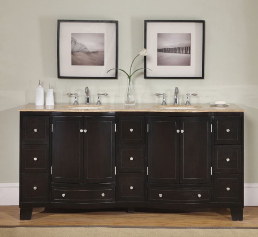 brown bathroom vanity