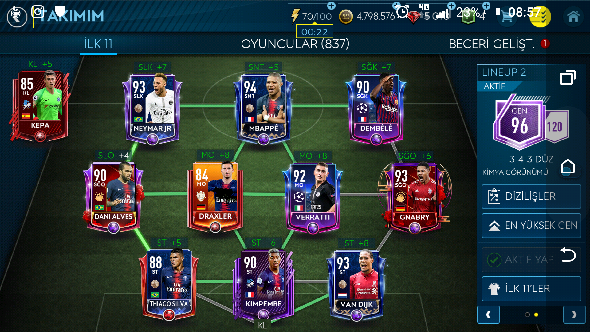 fifa mobile gen hesaplama tablosu