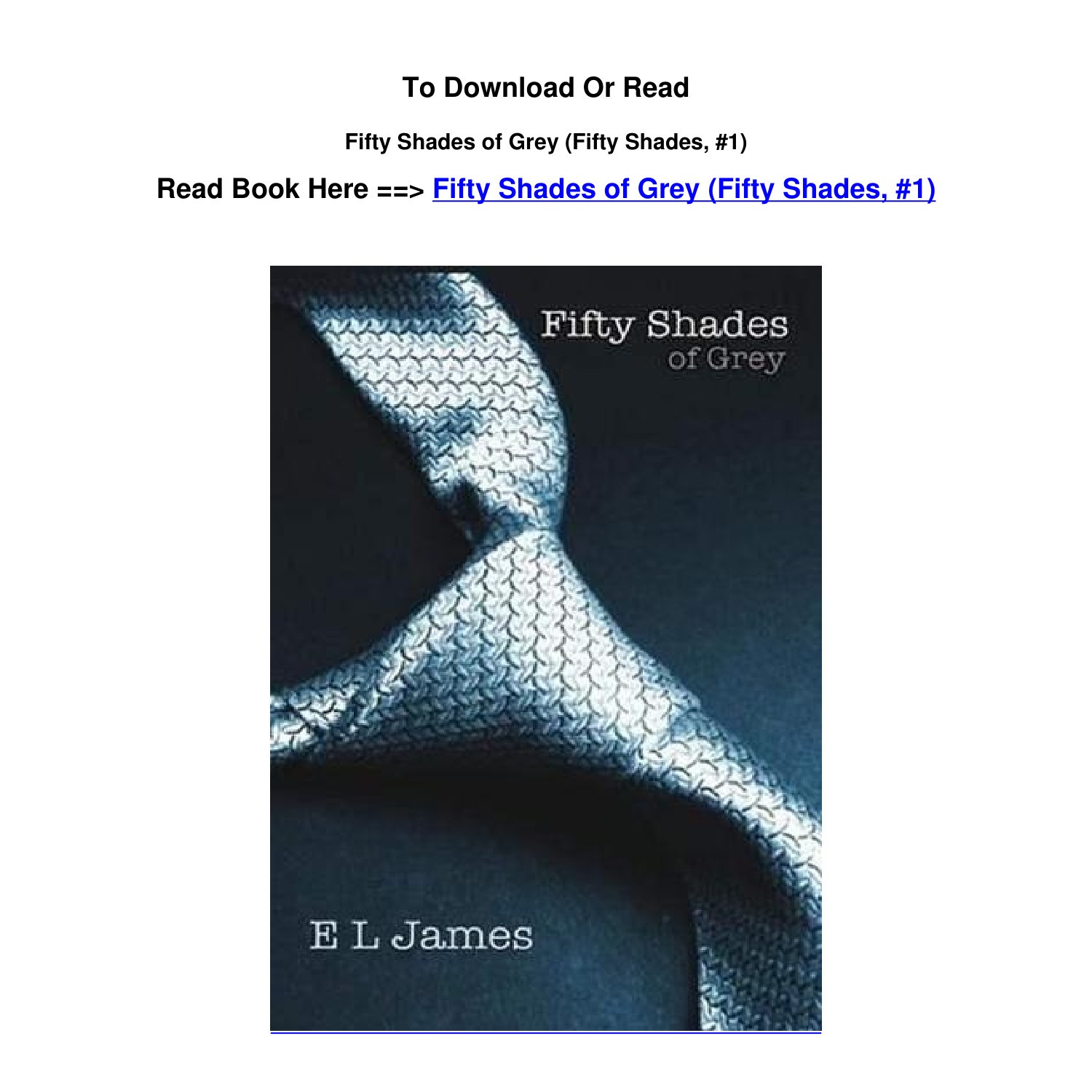 fifty shades of grey by e l james pdf