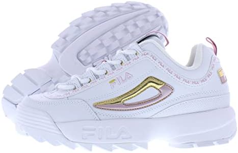 fila disruptor white pink