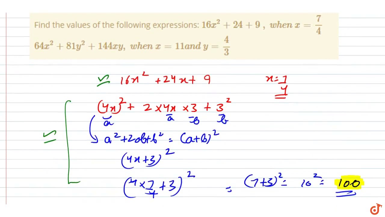 find the value of the following expression