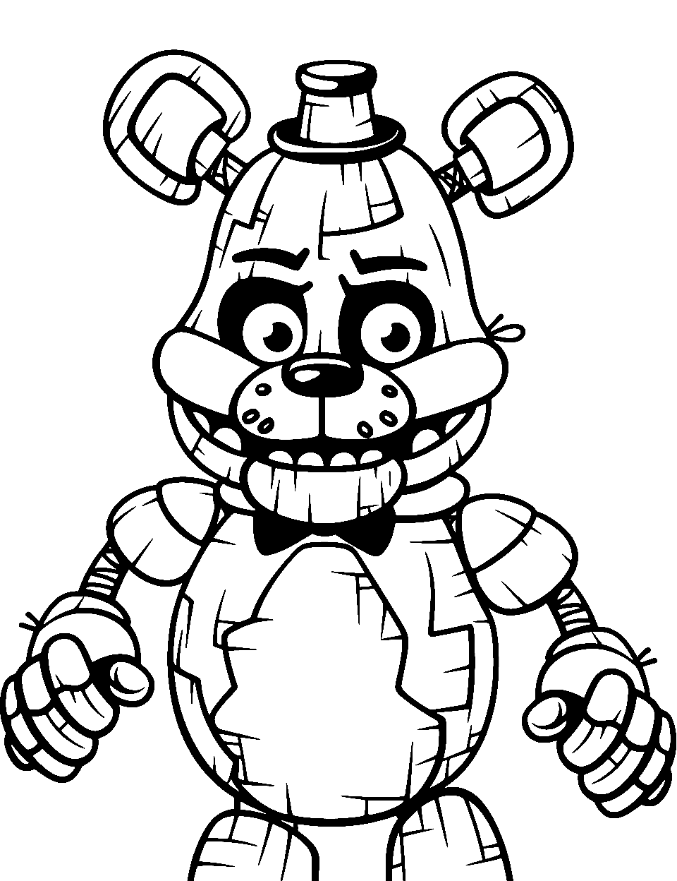 five nights freddy coloring pages