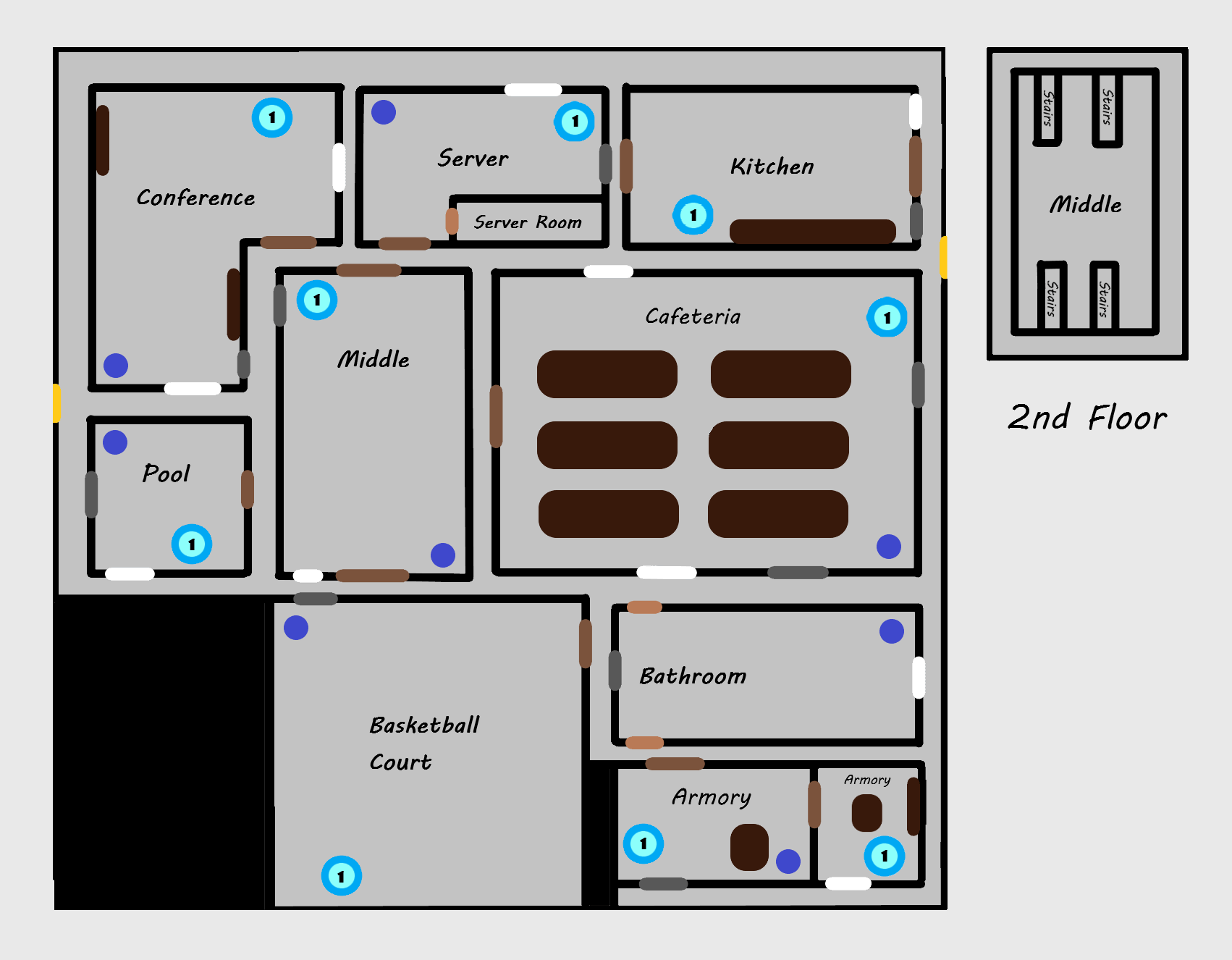 Flee the facility map