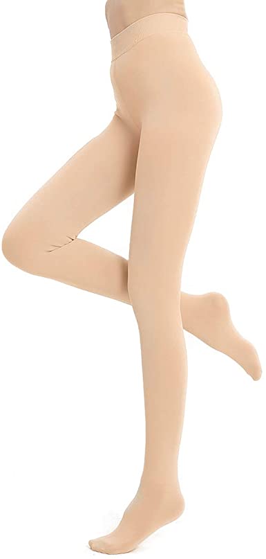 fleece nude tights