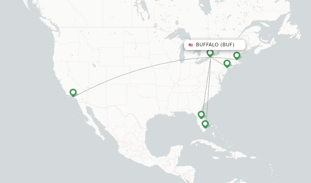 flights from buf to lax