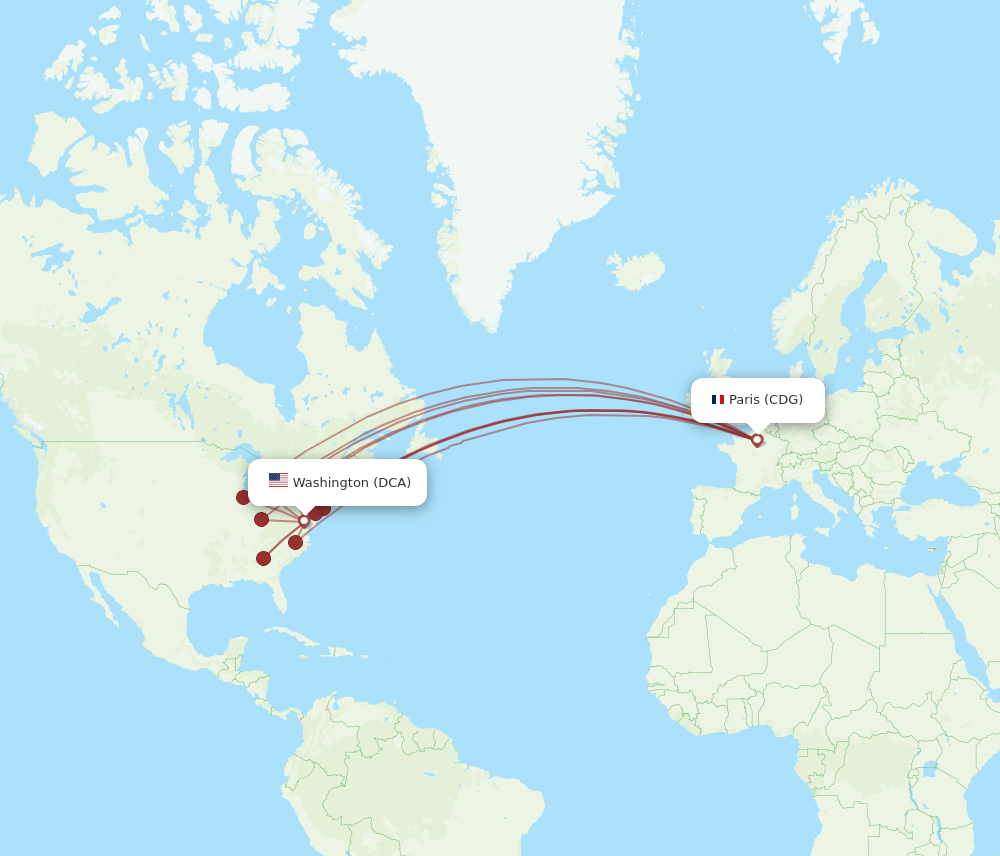 flights from paris to washington dc