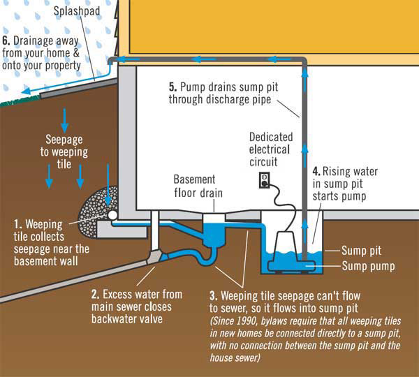 floor drain diagram basement