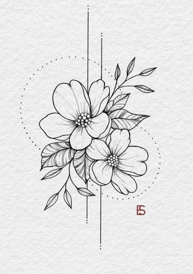 flower tattoo drawings