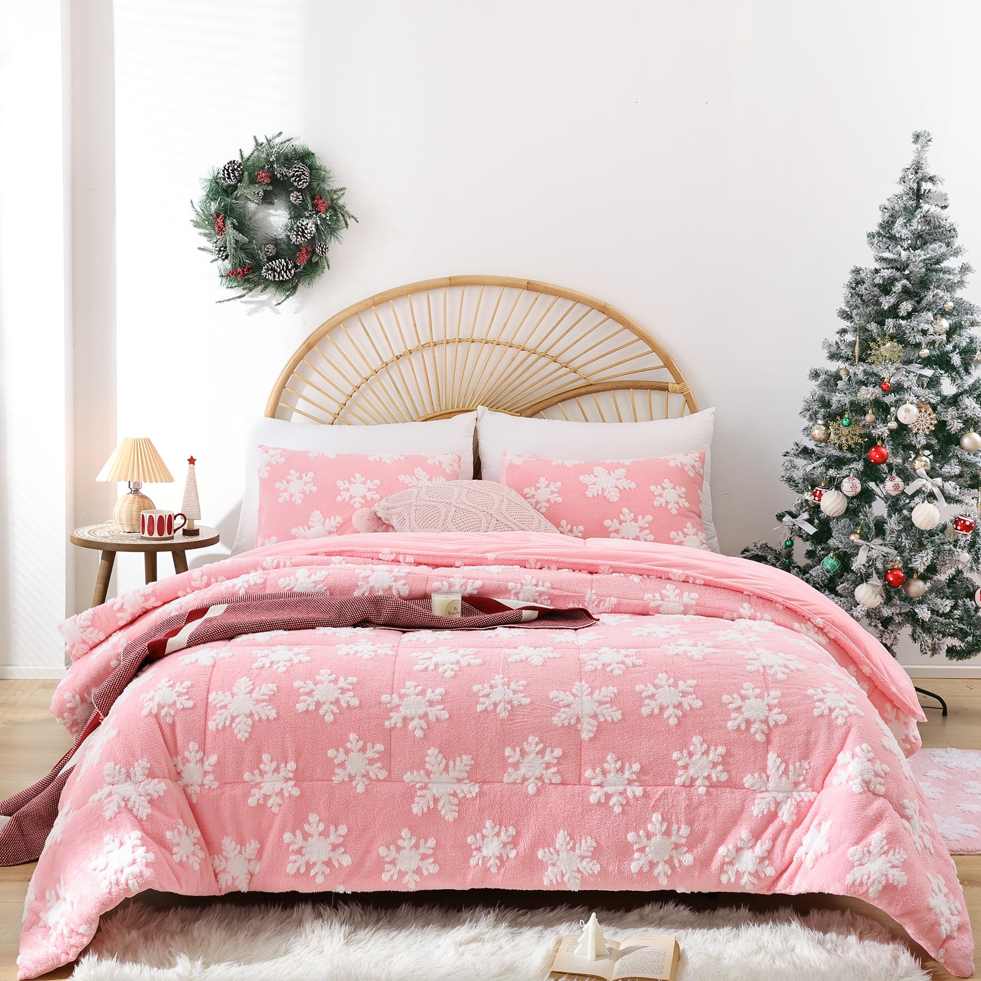 fluffy christmas bedding