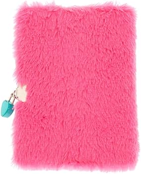 fluffy pink diary