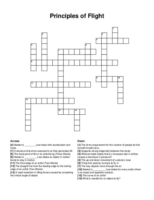 fly crossword