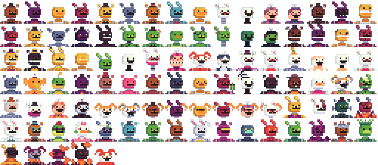 fnaf pixelated