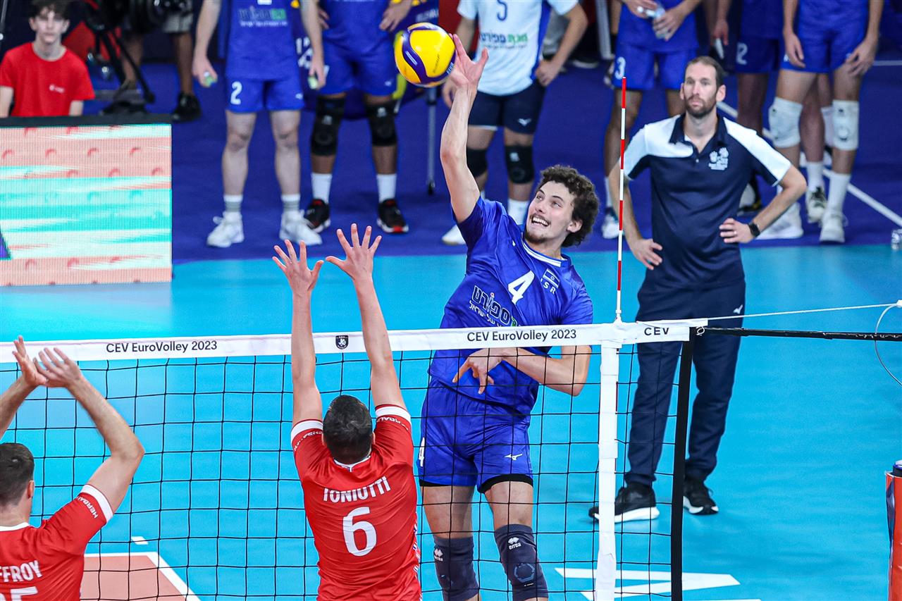 france israel volleyball score